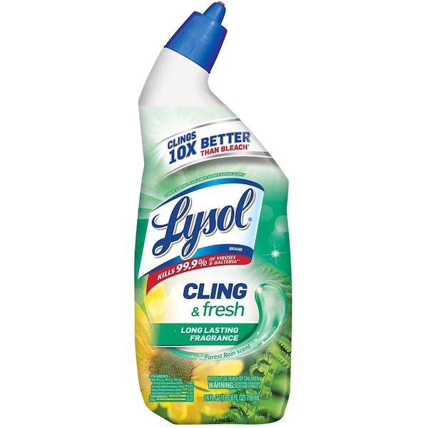 Lysol Toilet Bowl Cleaner, Forest Rain, 24oz, RAC98010 - main
